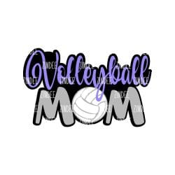 Volleyball Mom Acrylic Blank- Sticker- UV DTF (2.5 inch)