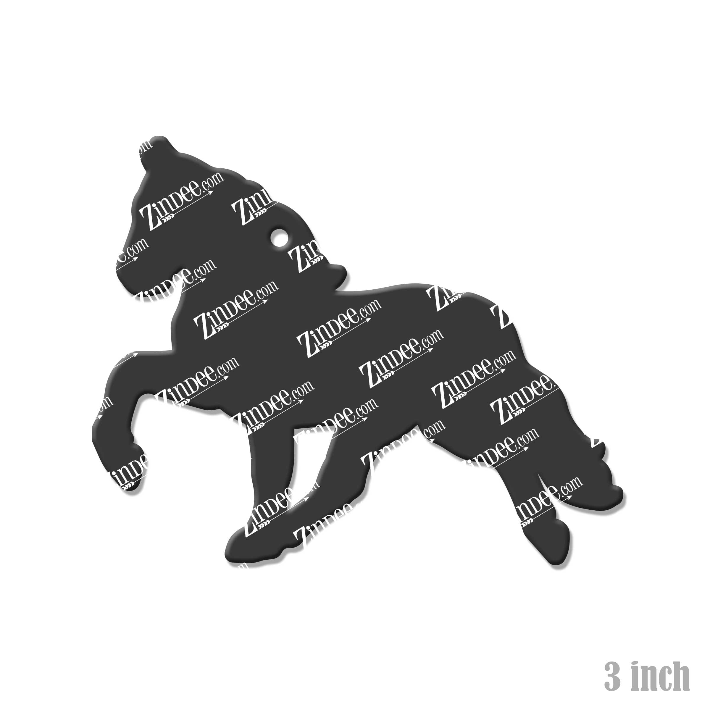 Walking Horse acrylic blank (3 inch)