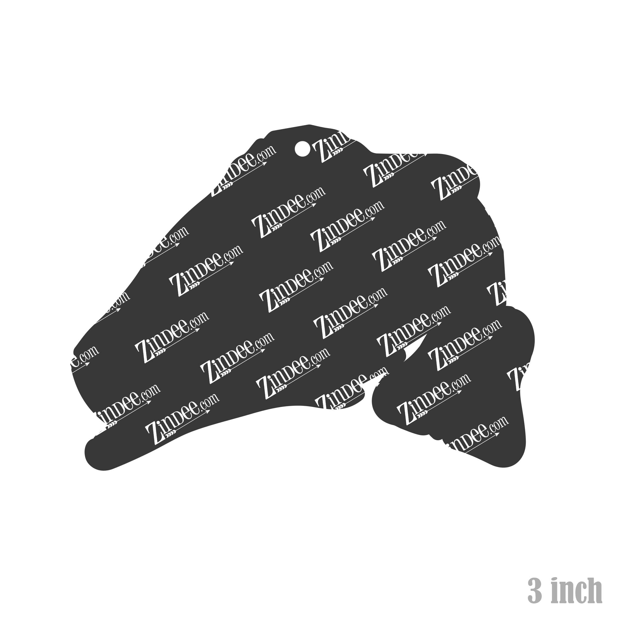 Walleye acrylic blank (3 inch)