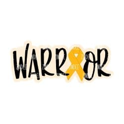 Alternative view of Warrior Awareness acrylic blank (3 inch)