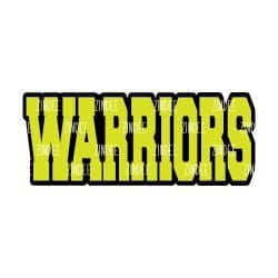 Alternative view of Warriors (word) acrylic blank (2 inch) NO HOLE (5 piece minimum)
