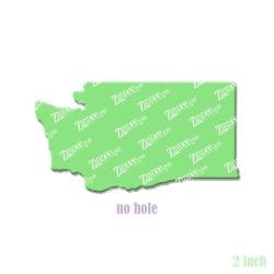 Alternative view of Washington – Acrylic Badge Reel Blank (2") No Hole | Optional Sticker or UV DTF