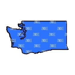 Washington – Acrylic Badge Reel Blank (2") No Hole | Optional Sticker or UV DTF