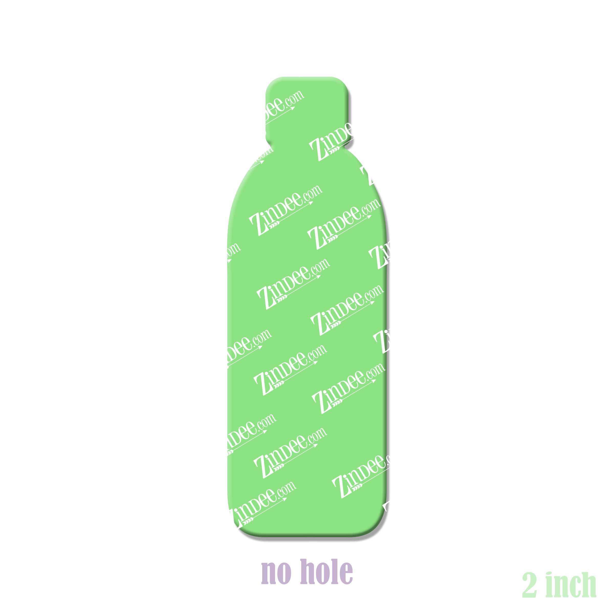Water Bottle acrylic blank (2 inch) NO HOLE (5 piece minimum)