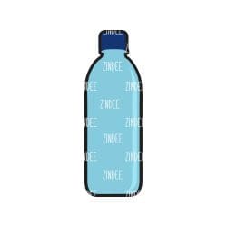Water Bottle – Acrylic Keychain Blank (3") | Optional Sticker or UV DTF