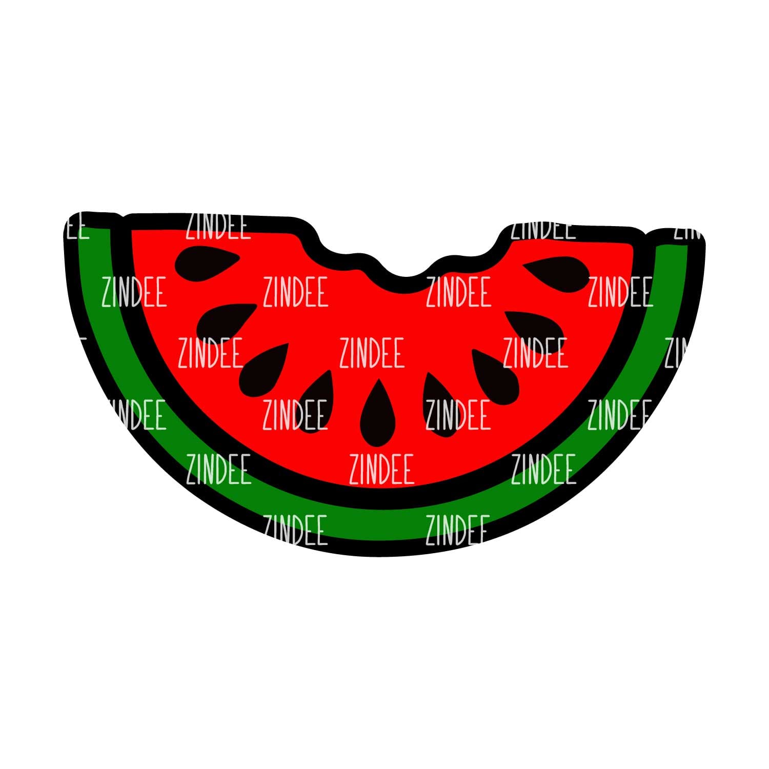 Watermelon Slice acrylic blank (5 inch) - Image 2