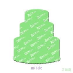 Wedding Cake acrylic blank (2 inch) NO HOLE