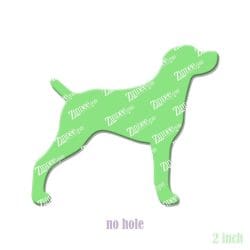 Weimaraner acrylic blank (2 inch) NO HOLE (5 piece minimum)