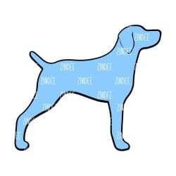 Alternative view of Weimaraner acrylic blank (3 inch)