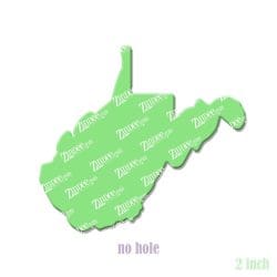 Alternative view of West Virginia – Acrylic Badge Reel Blank (2") No Hole | Optional Sticker or UV DTF