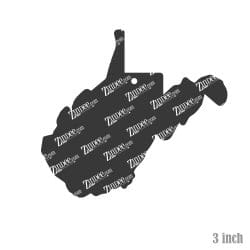 Alternative view of West Virginia – Acrylic Keychain Blank (3") | Optional Sticker or UV DTF