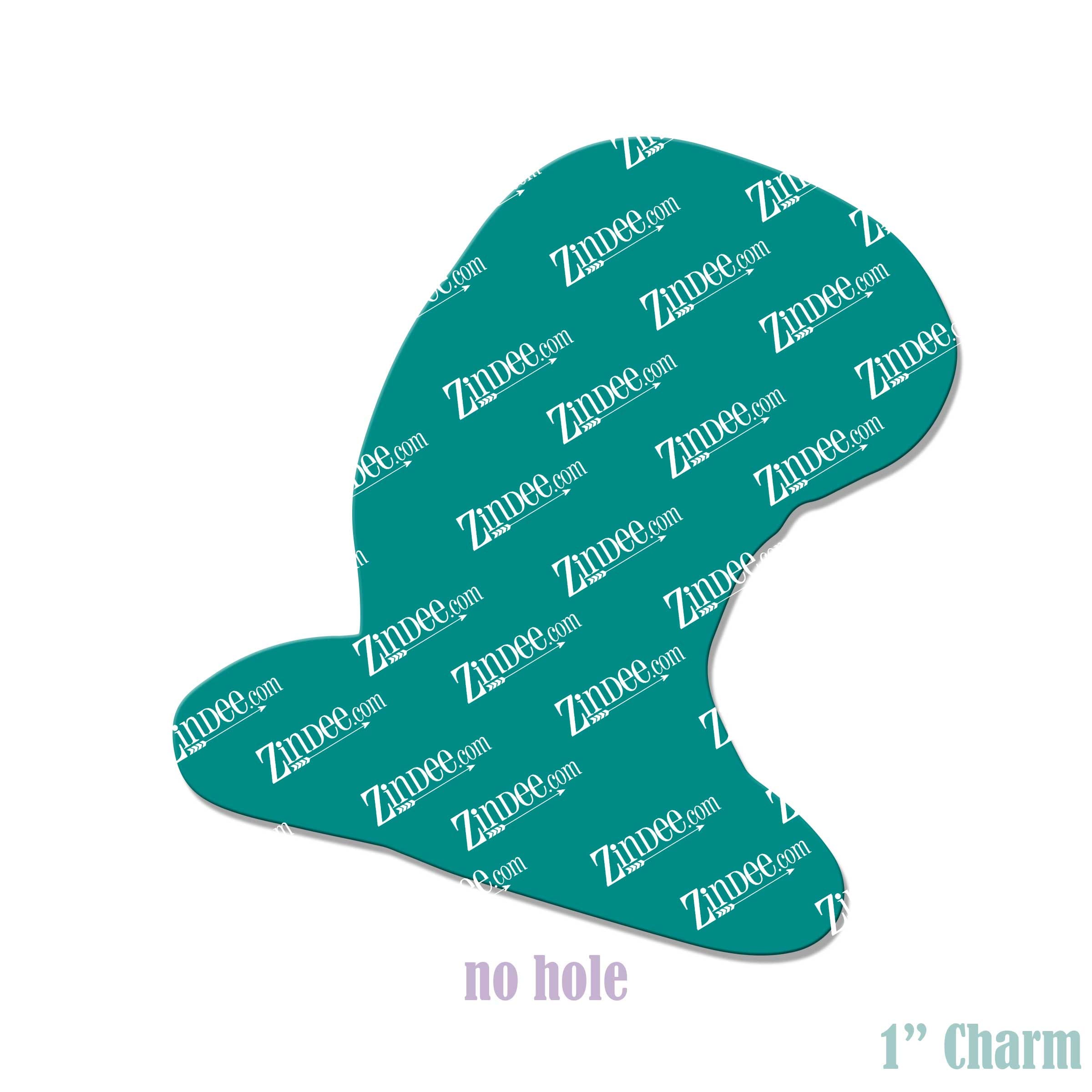 Whimsical Hat 1" NO HOLE (10 Pack)