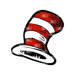 Whimsical Hat – Acrylic Badge Reel Blank (2") No Hole | Optional Sticker or UV DTF
