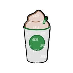 Alternative view of Whipped Cream Latte Charm (10 Pack)