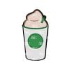 Whipped Cream Latte Acrylic Blank- Sticker- UV DTF (1.5 inch)