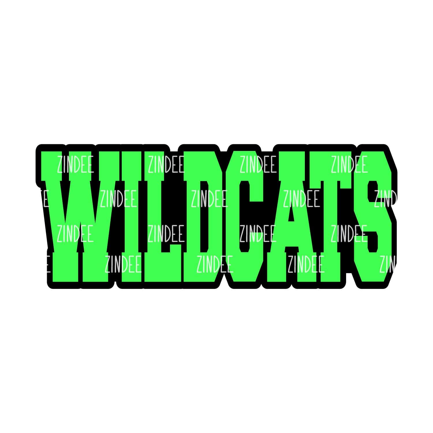 Wildcats (word) Acrylic Blank- Sticker- UV DTF (2 inch) NO HOLE