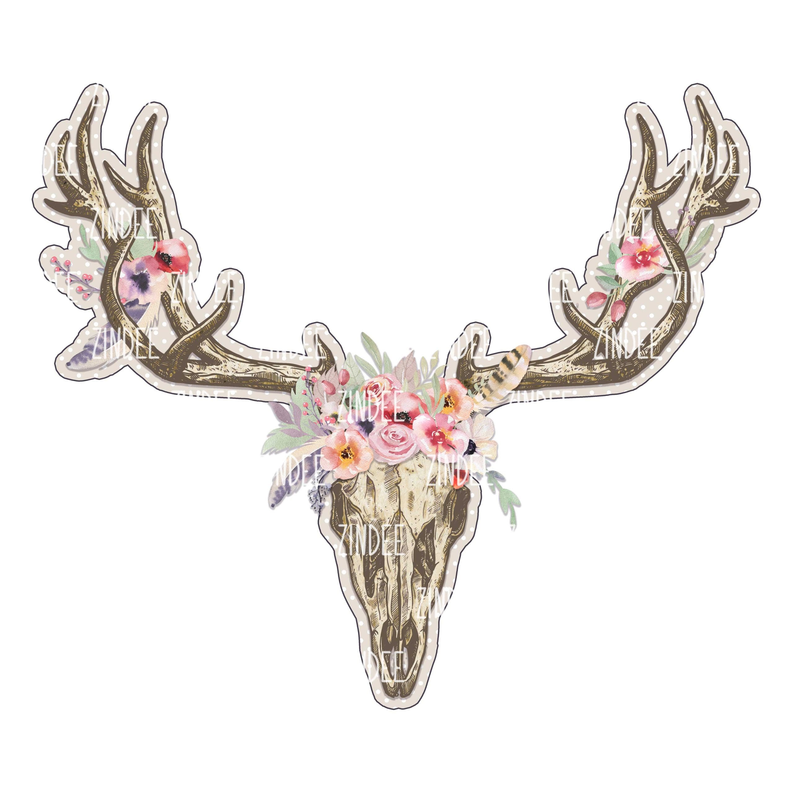 Wildflower Boho Skull (download)