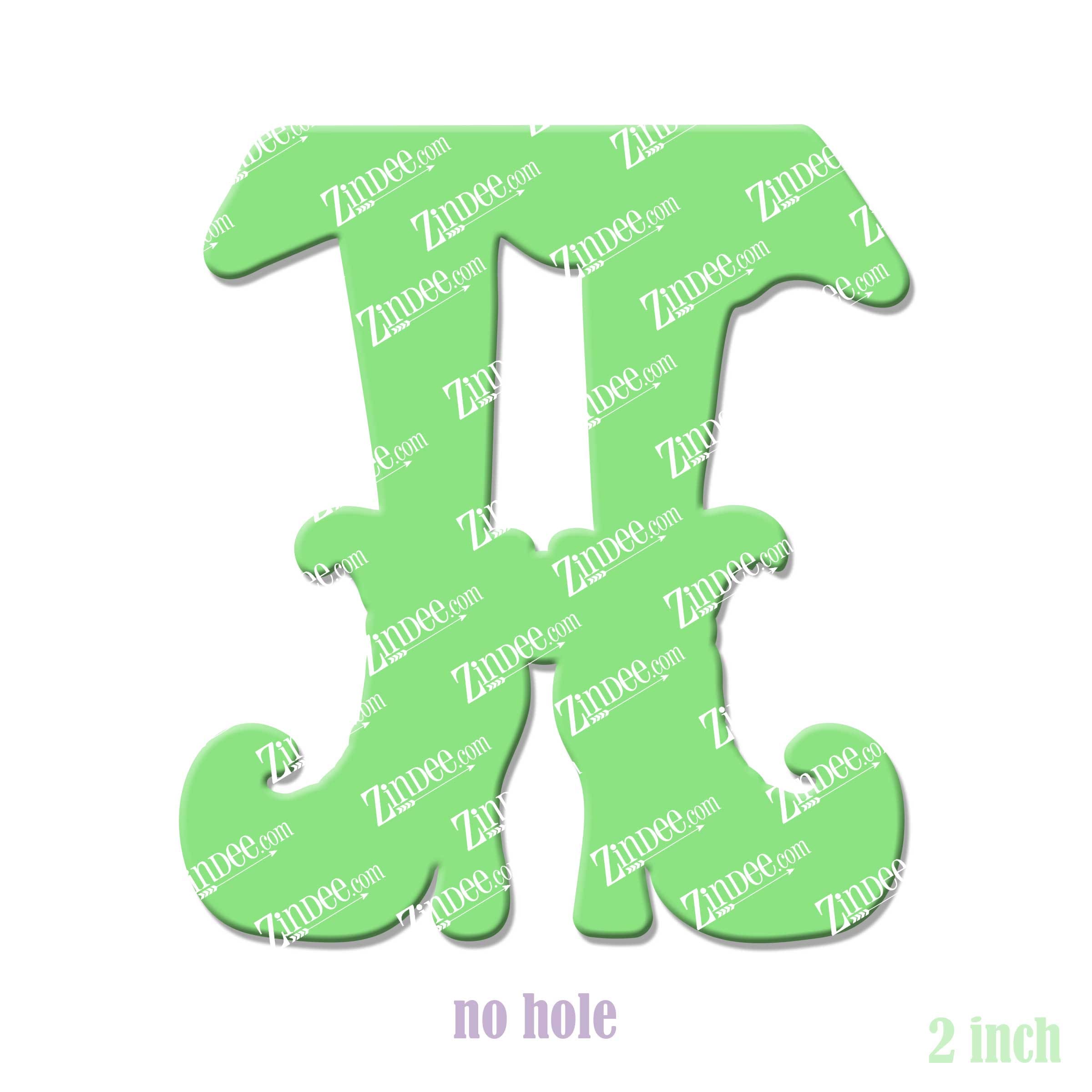 Alternative view of Witch Feet Acrylic Blank- Sticker- UV DTF (2 inch) NO HOLE