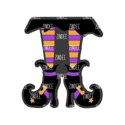 Witch Feet – Acrylic Badge Reel Blank (2") No Hole | Optional Sticker or UV DTF