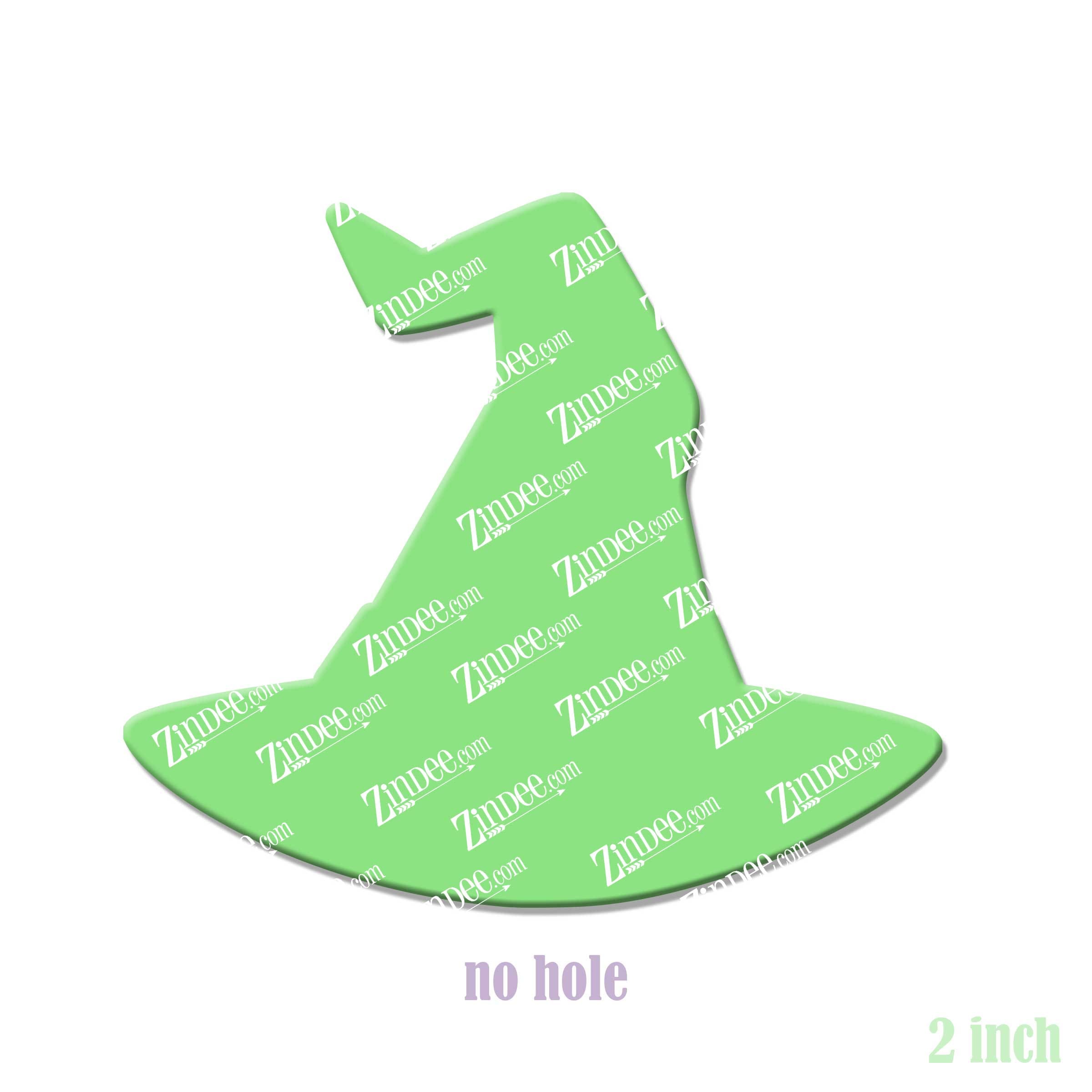 Alternative view of Witch Hat Acrylic Blank- Sticker- UV DTF (2 inch) NO HOLE