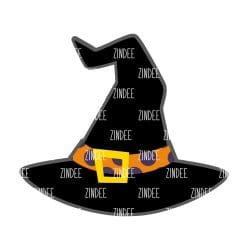 Witch Hat – Acrylic Keychain Blank (3") | Optional Sticker or UV DTF