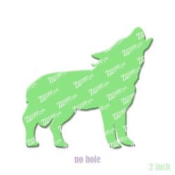 Wolf acrylic blank (2 inch) NO HOLE