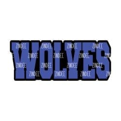 Alternative view of Wolves (word) acrylic blank (2 inch) NO HOLE (5 piece minimum)