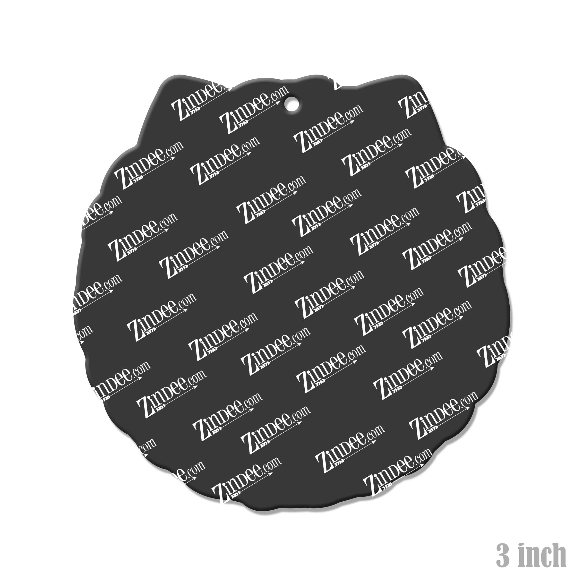 Wreath – Acrylic Keychain Blank (3") | Optional Sticker or UV DTF - Image 2
