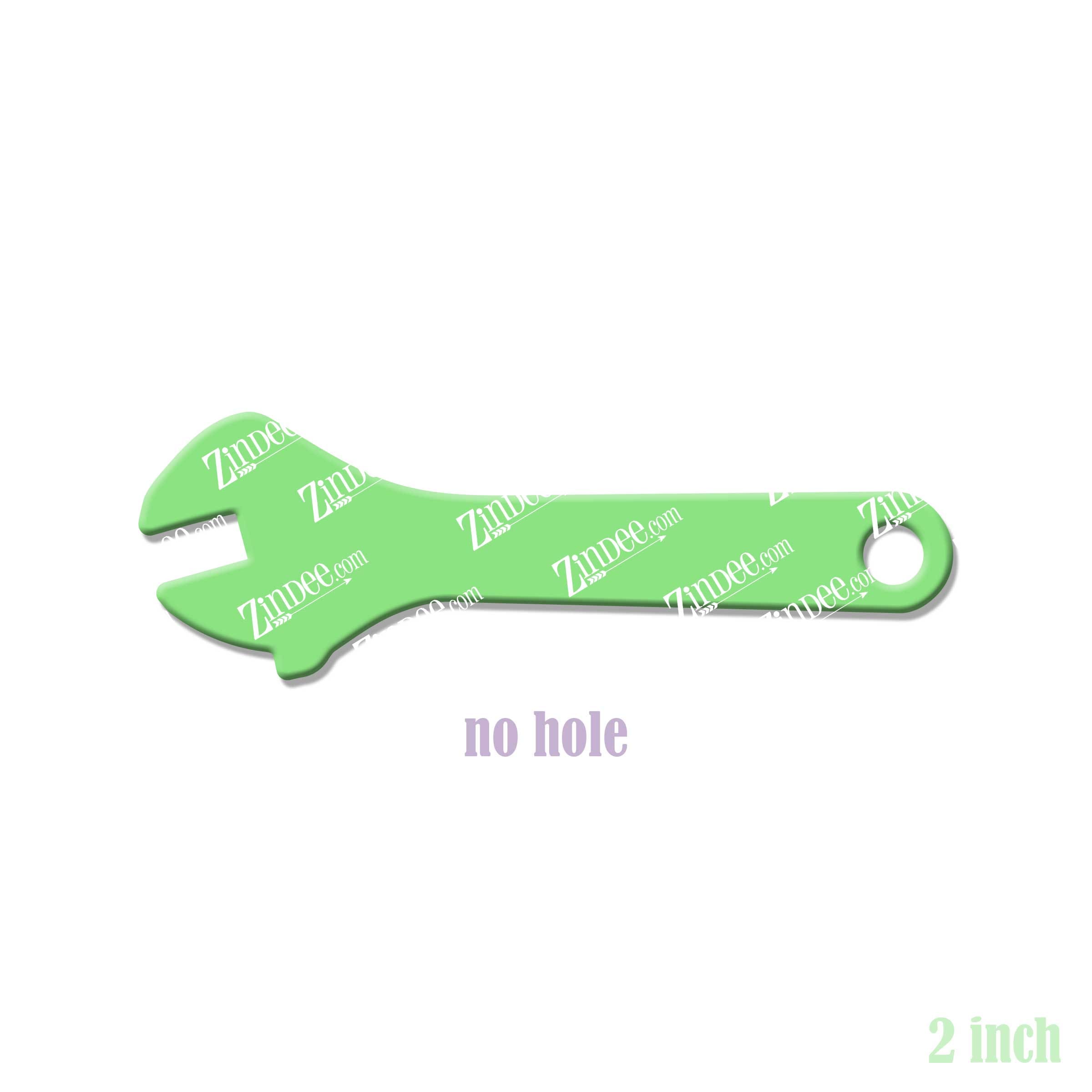 Wrench acrylic blank (2 inch) NO HOLE