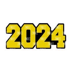 Year 2024 – Acrylic Keychain Blank (3") | Optional Sticker or UV DTF