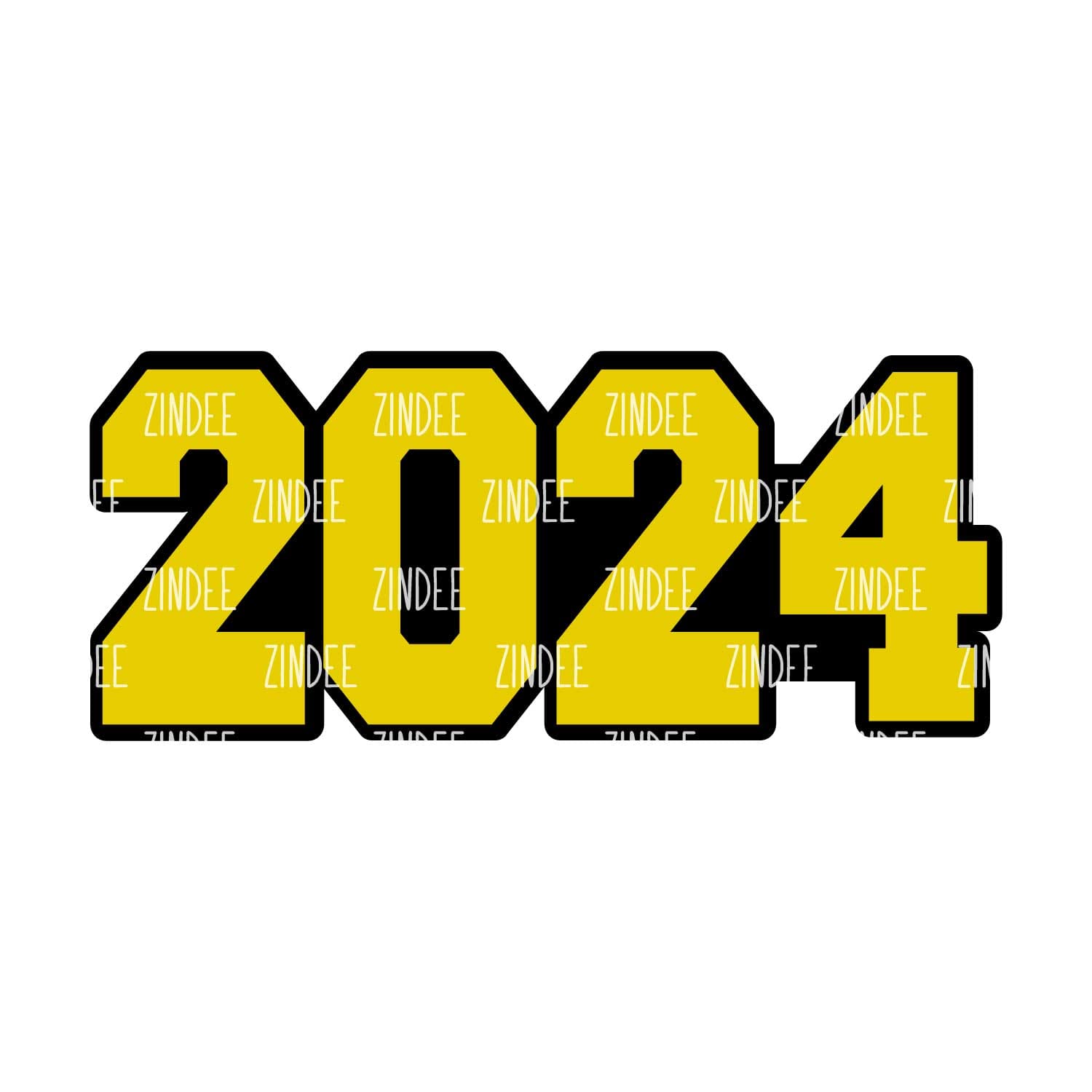 Year 2024 Acrylic Blank- Sticker- UV DTF (3 inch)