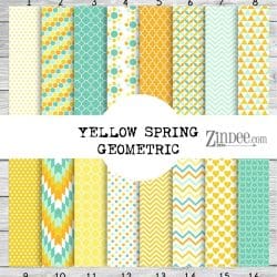 Yellow Spring Geometric (vinyl)