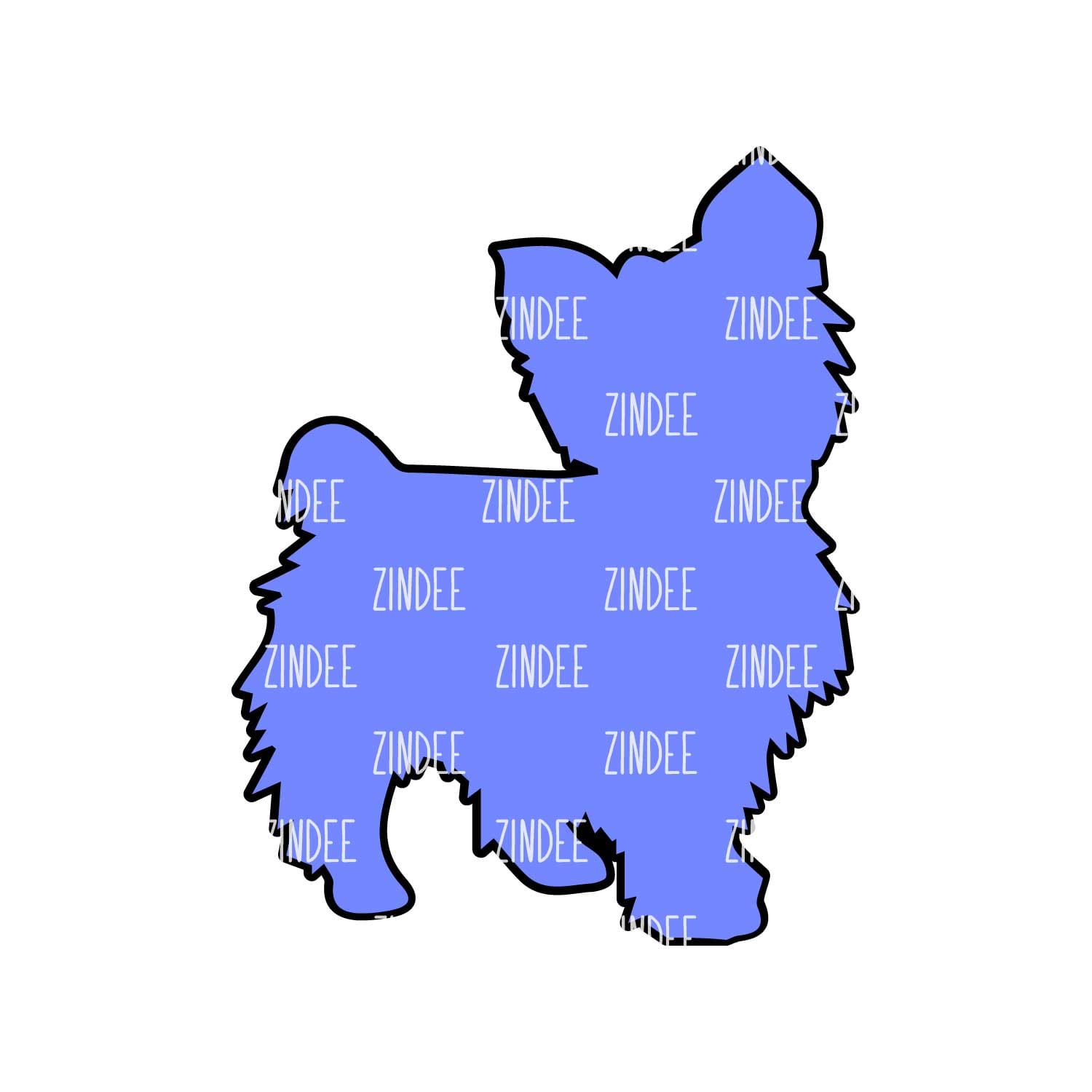 Alternative view of Yorkie acrylic blank (3 inch)