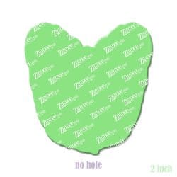 Yorkshire Terrier Head acrylic blank (2 inch) NO HOLE (5 piece minimum)