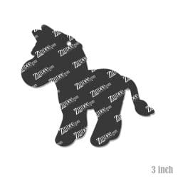 Zebra Side View acrylic blank (3 inch)