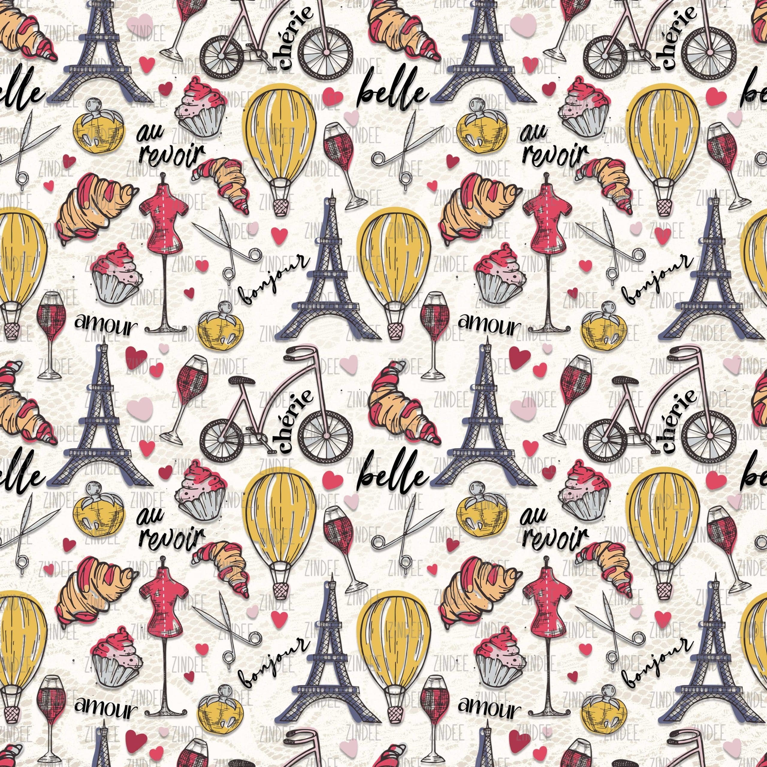 A Day in Paris seamless (digital paper)
