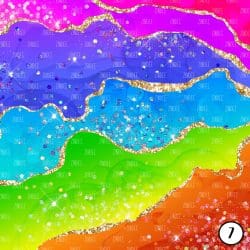 Agate Glitter Rainbow (vinyl) - Image 8