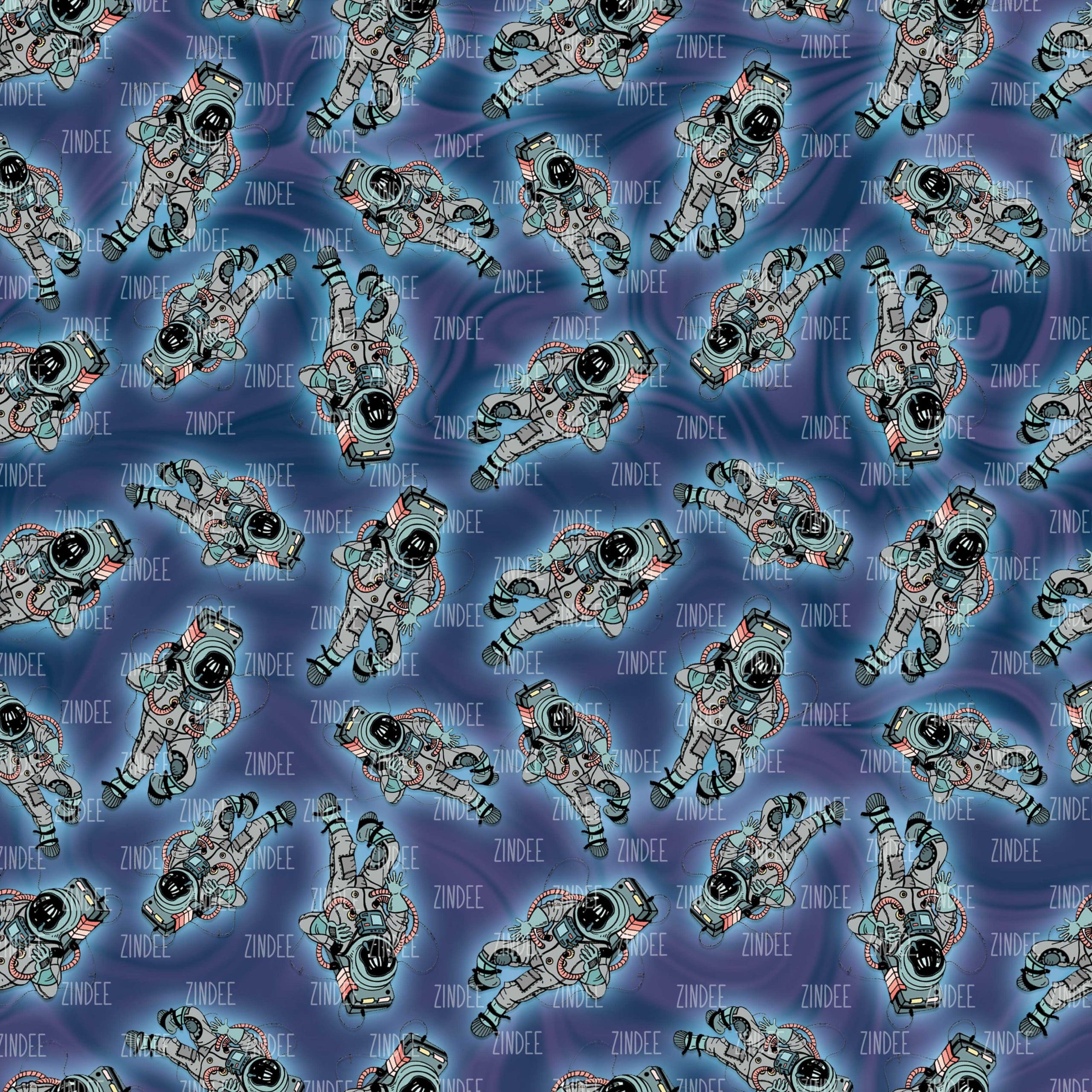 Astronauts seamless (digital paper)