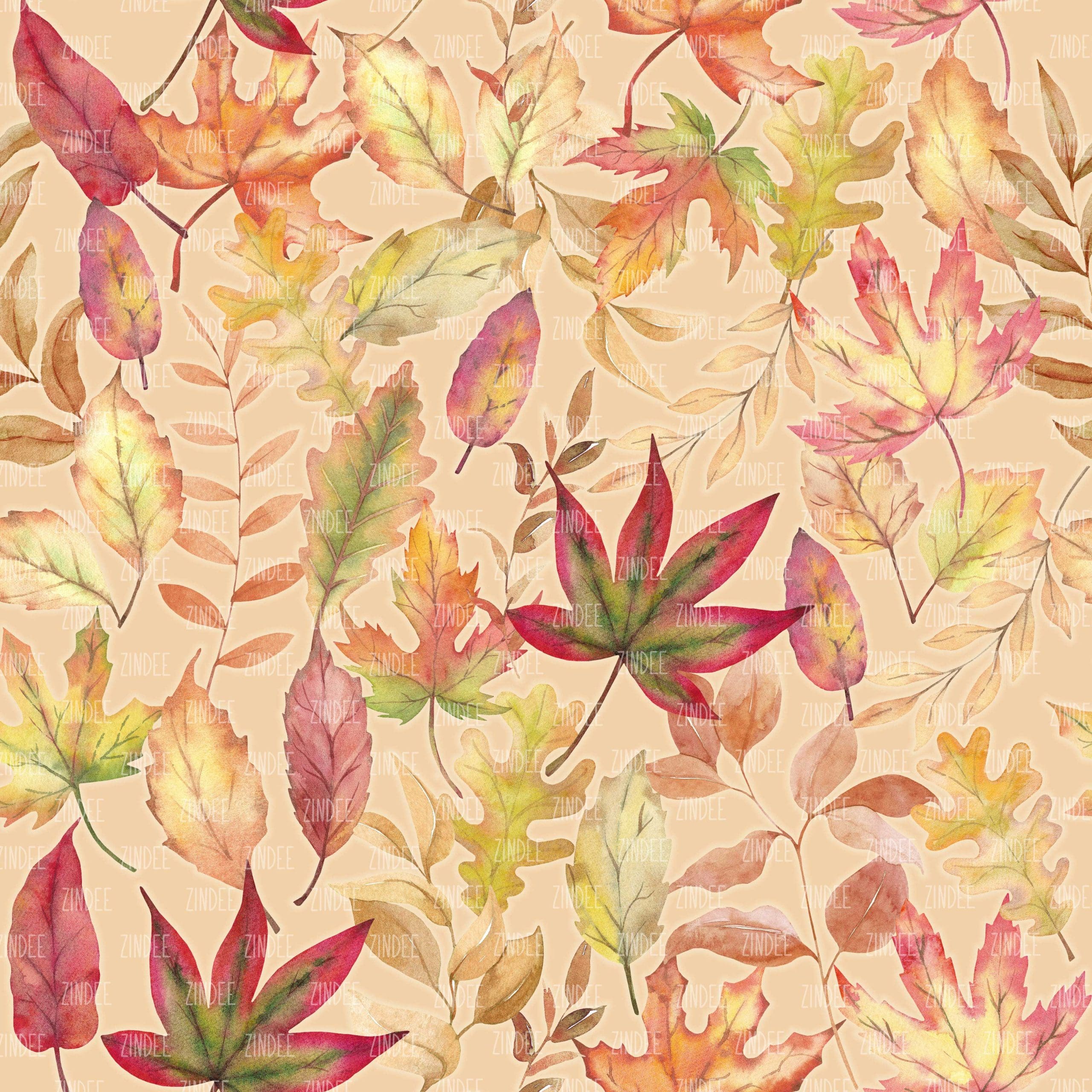 Autumn Leaves seamless (vinyl)