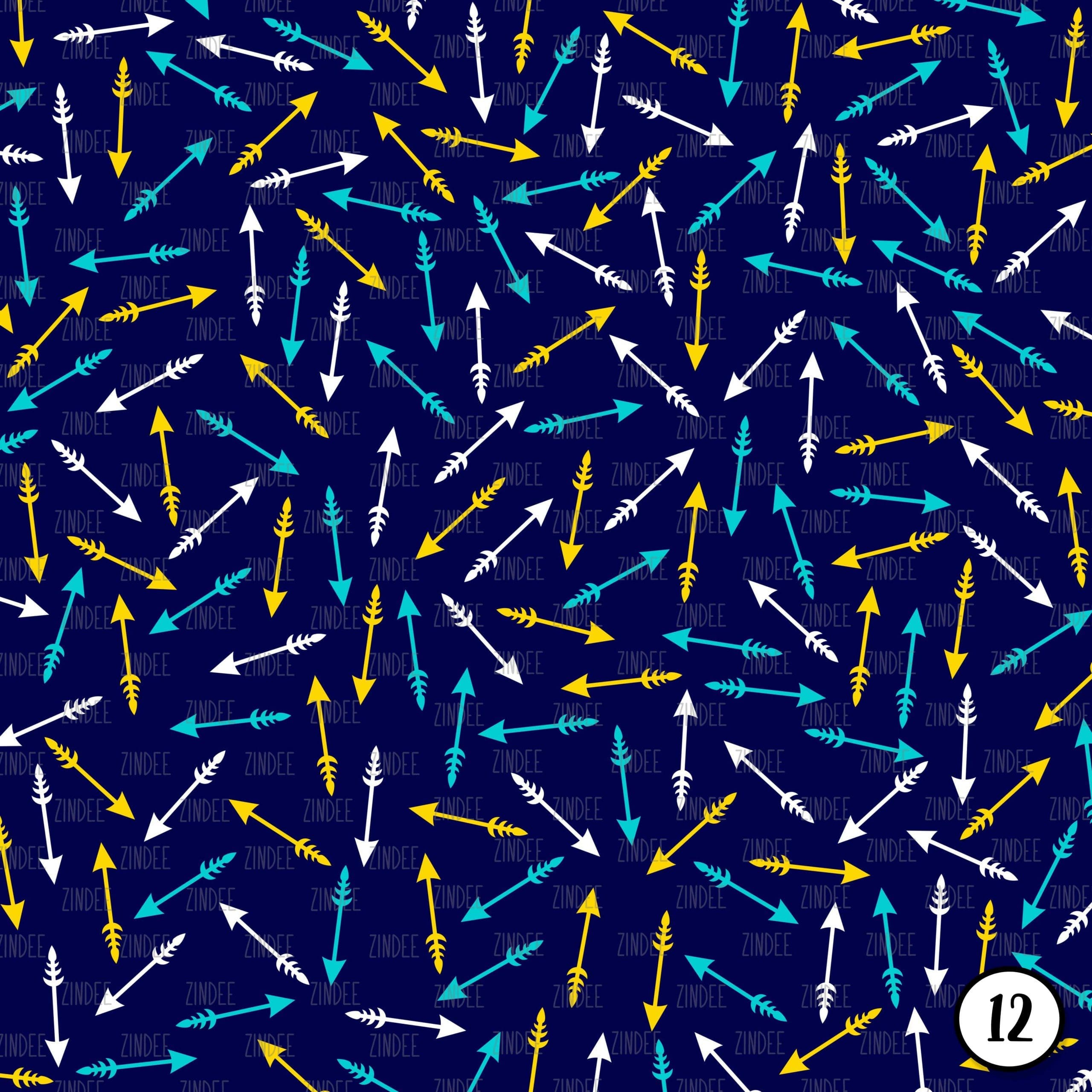 Aztec Purple Yellow Arrow (vinyl) - Image 13