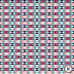 Aztec Tribal Navy and Coral (vinyl) - Image 11