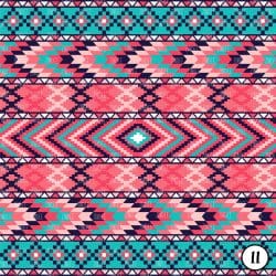 Aztec Tribal Navy and Coral (vinyl) - Image 12