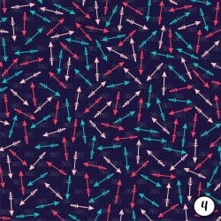 Aztec Tribal Navy and Coral (vinyl) - Image 5