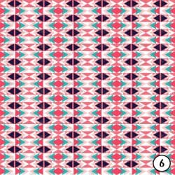 Aztec Tribal Navy and Coral (vinyl) - Image 7