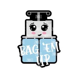 Alternative view of Bag em Up acrylic blank (2 inch) NO HOLE