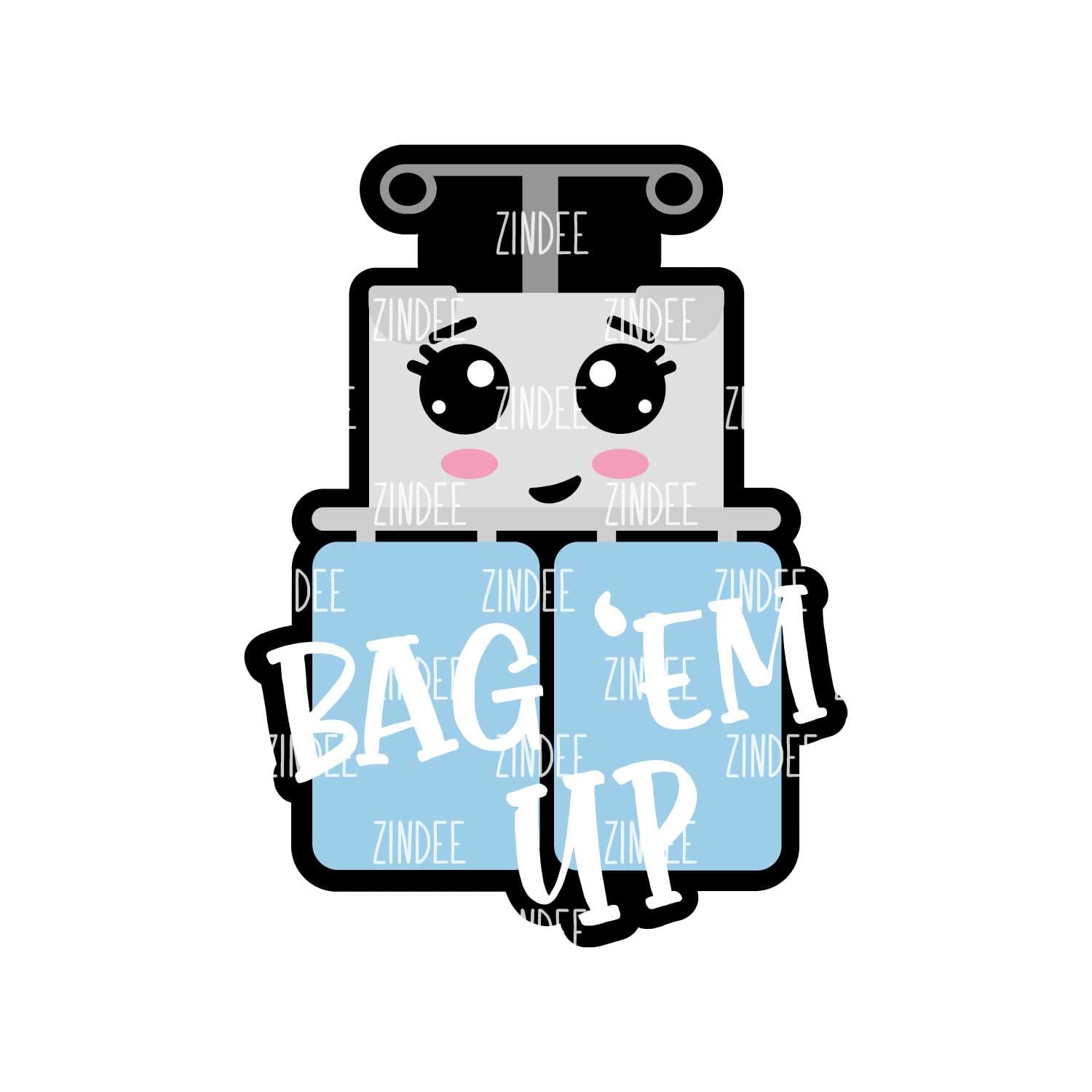 Bag em Up acrylic blank (3 inch) (5 piece minimum) - Image 2