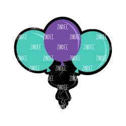 Alternative view of Balloon Bundle acrylic blank (3 inch)
