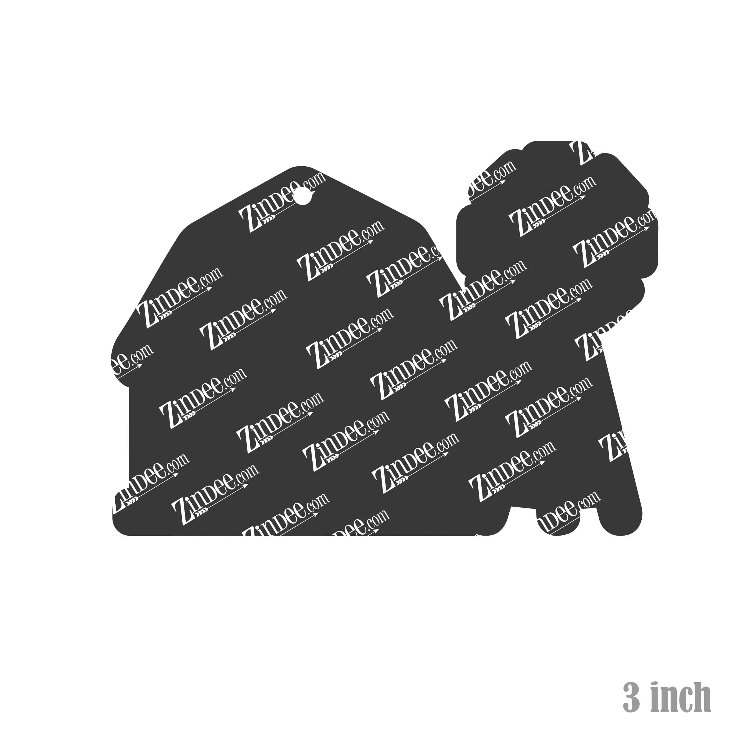 Barn and Windmill acrylic blank (3 inch)