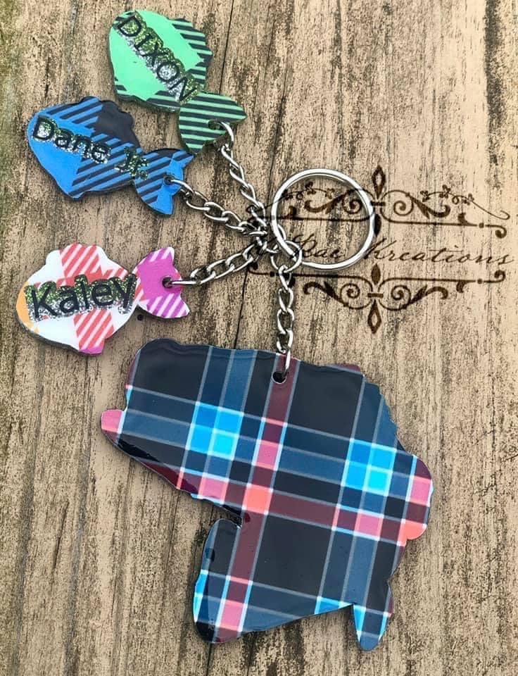 Bass Fish Acrylic Blank- Sticker- UV DTF (3 inch) - Image 8