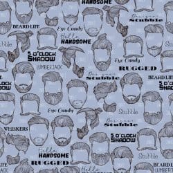 Beard Love Blue seamless (digital paper)